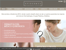 Tablet Screenshot of epidermos.com